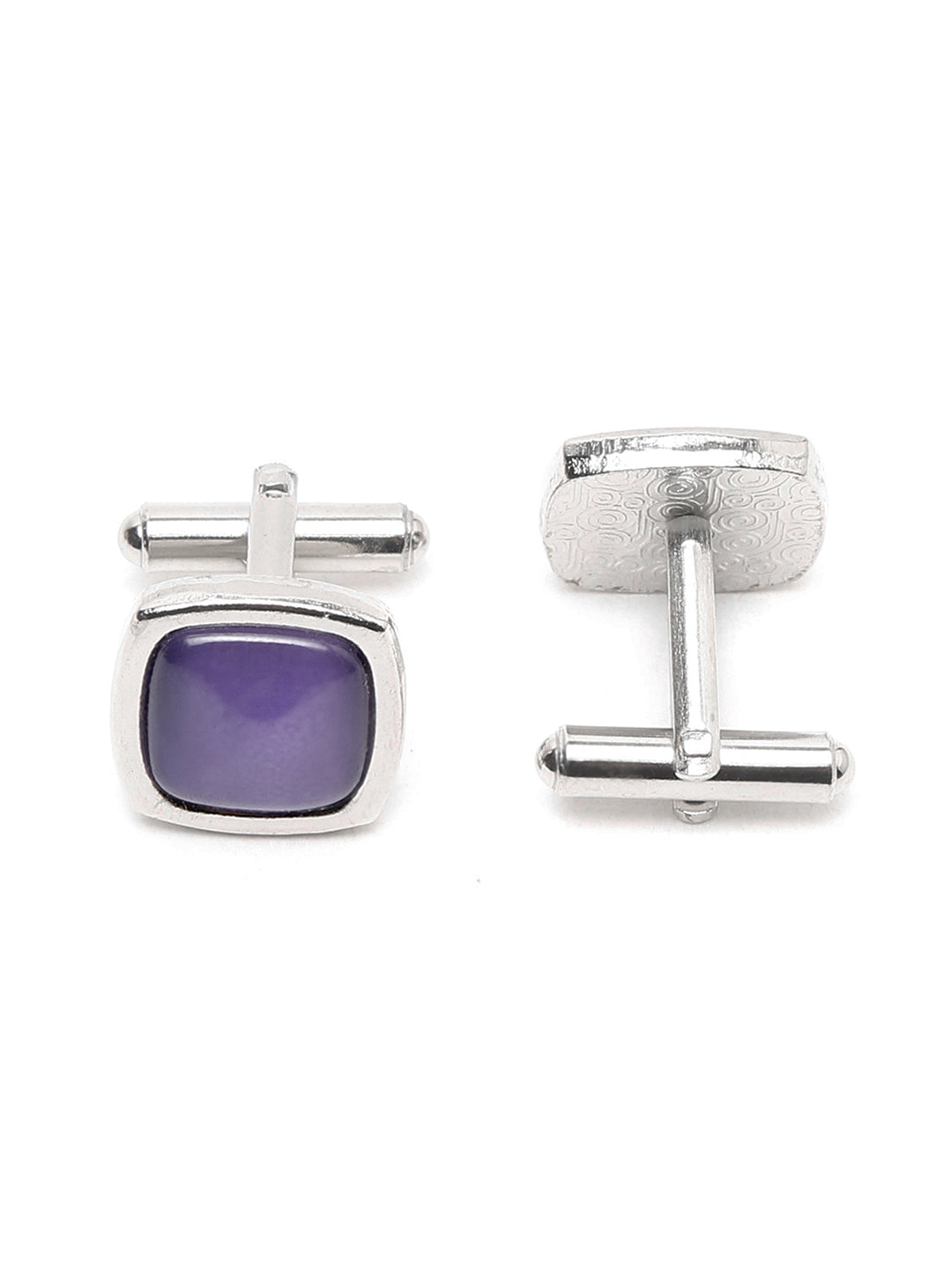 Pastel Purple Luxury Italian Silk Necktie Set Pocket Square Chrome Tiepin Cufflinks and Brooch