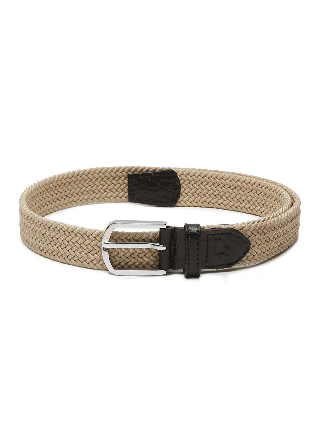 LOUIS STITCH Men's Braided Elastic Stretch Belt