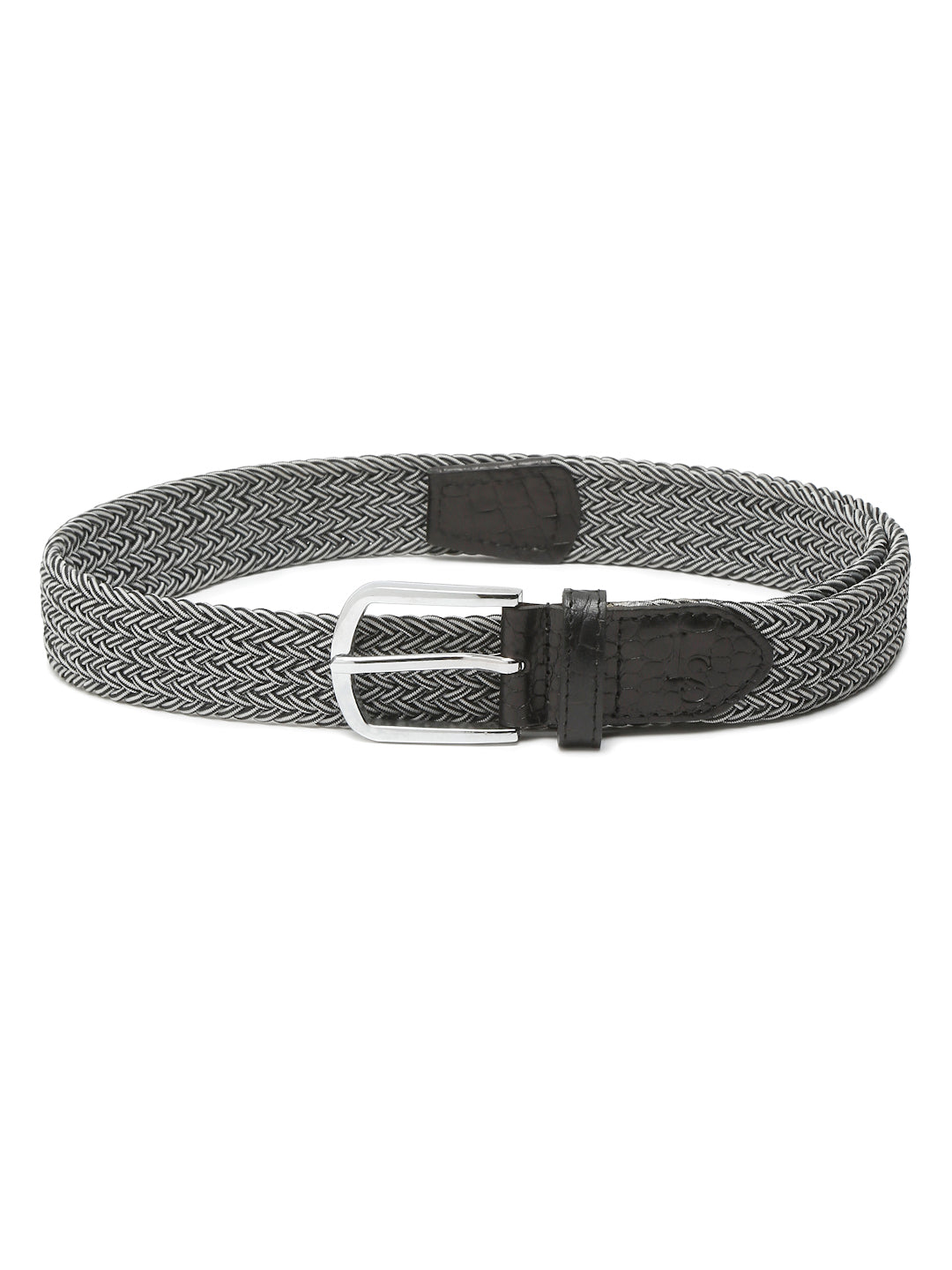 LOUIS STITCH Men's Braided Elastic Stretch Belt