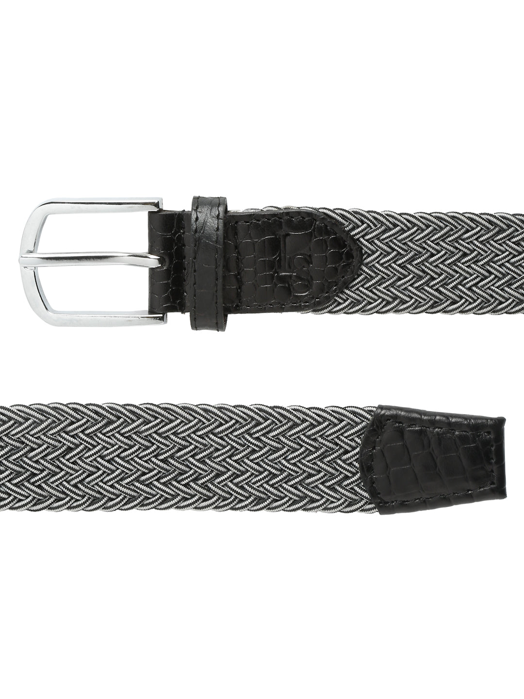 LOUIS STITCH Men's Braided Elastic Stretch Belt