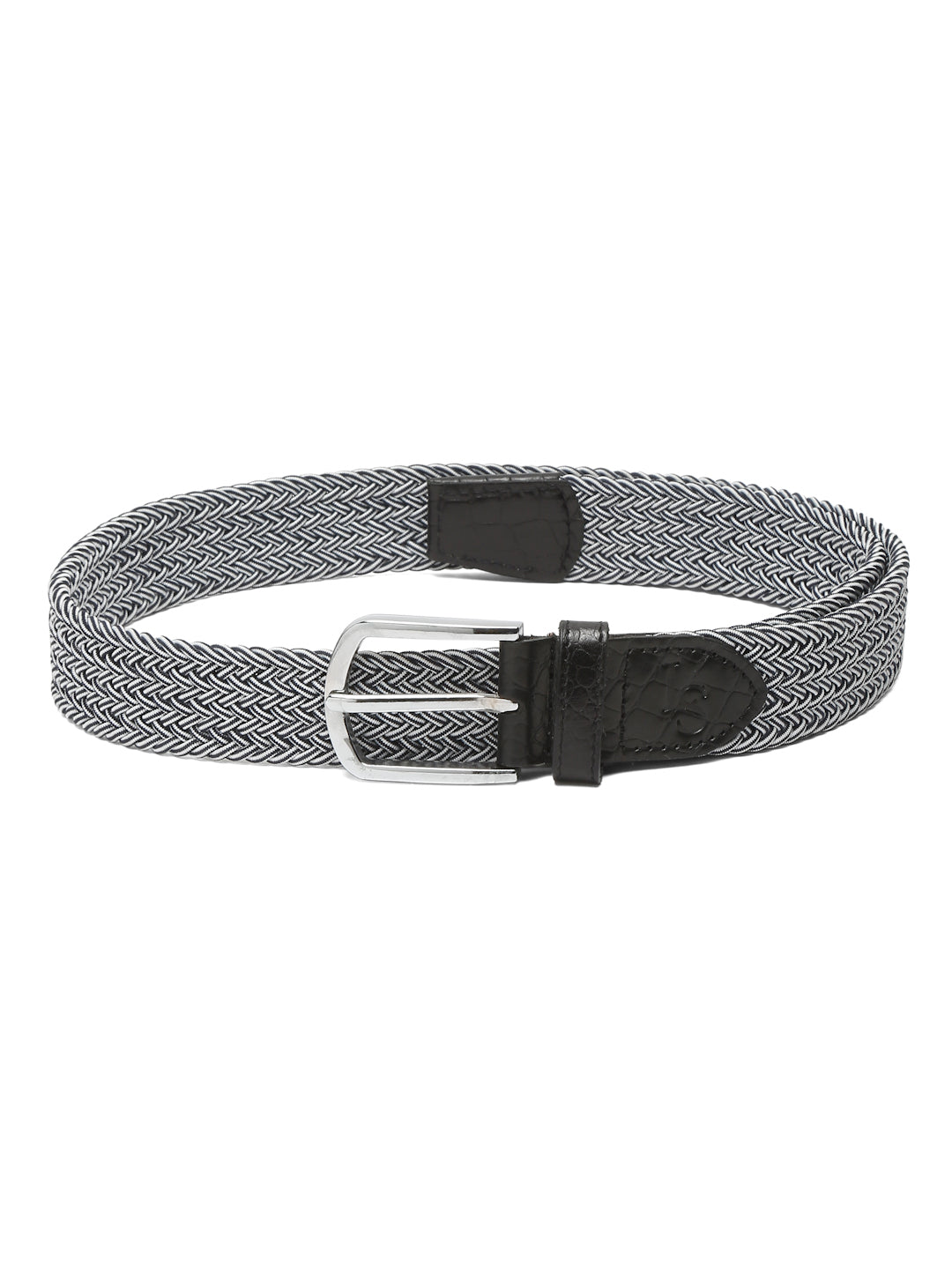 LOUIS STITCH Men's Braided Elastic Stretch Belt