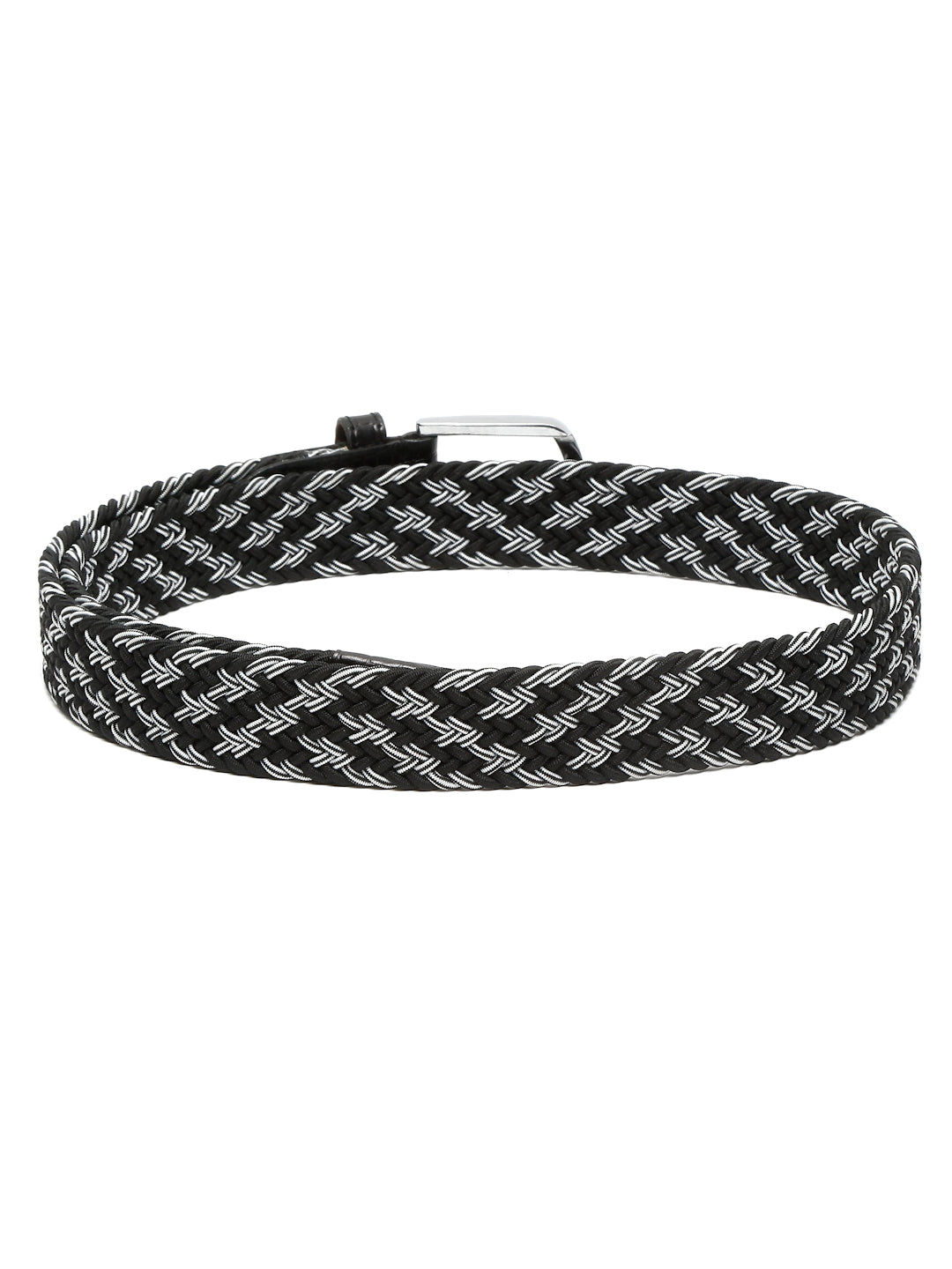 LOUIS STITCH Men's Braided Elastic Stretch Belt