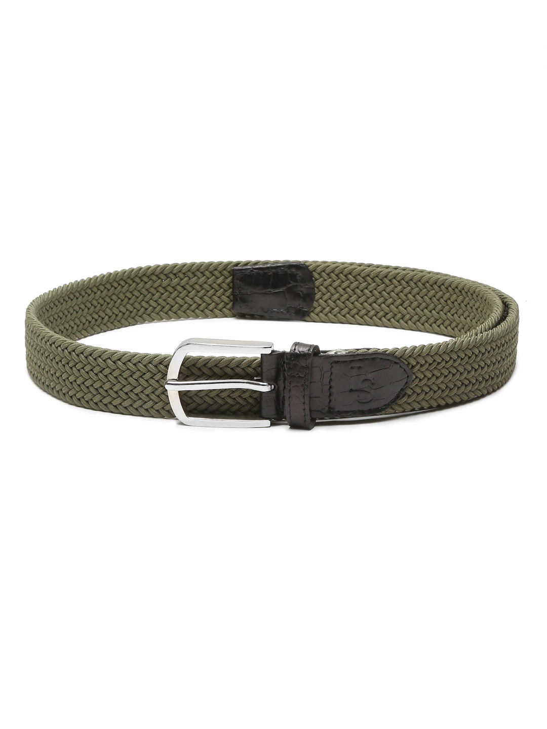 LOUIS STITCH Men's Braided Elastic Stretch Belt