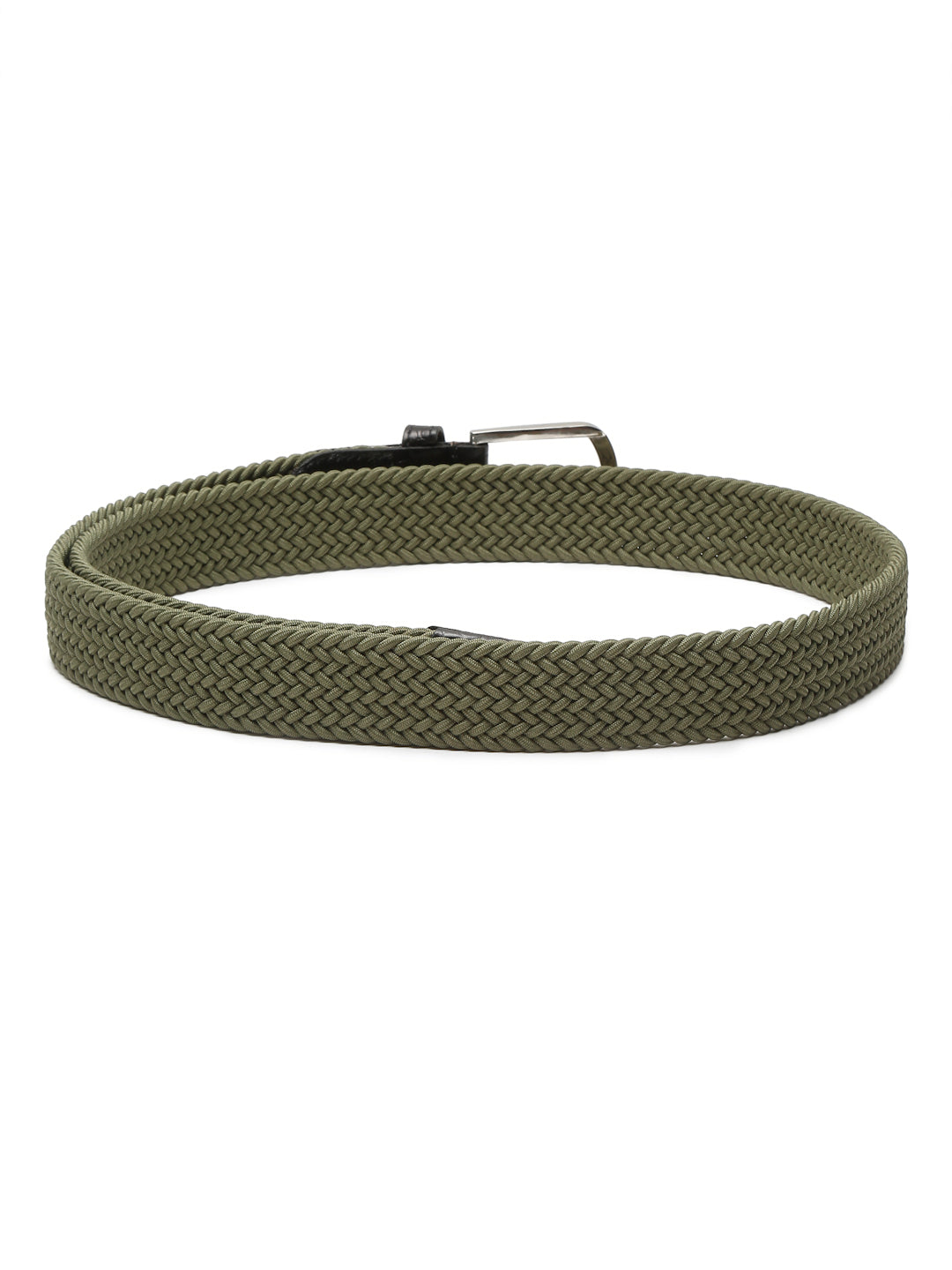 LOUIS STITCH Men's Braided Elastic Stretch Belt