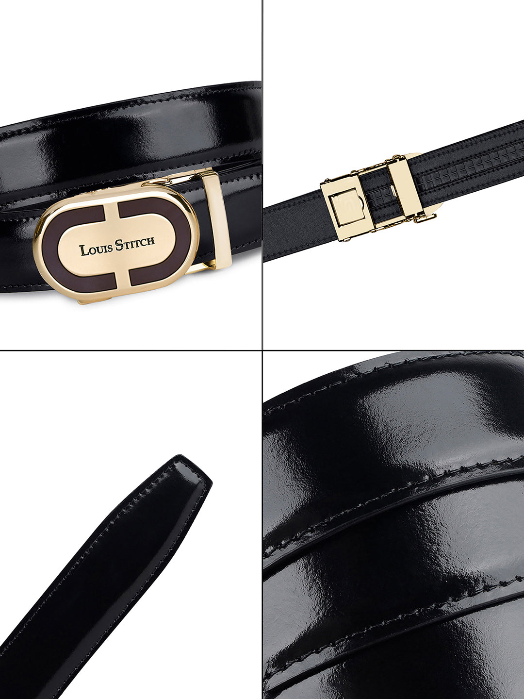 Handcrafted Leather Auto Lock Formal Belt For Men