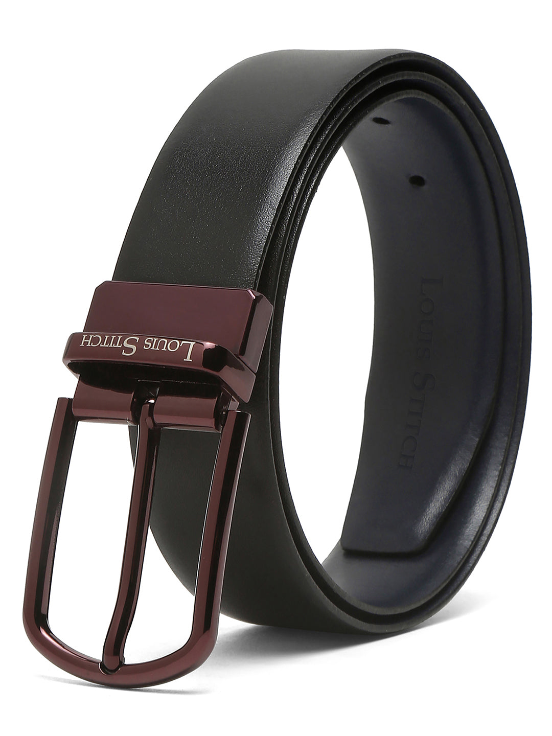 Handcrafted Spanish Leather Reversible Belt For Men