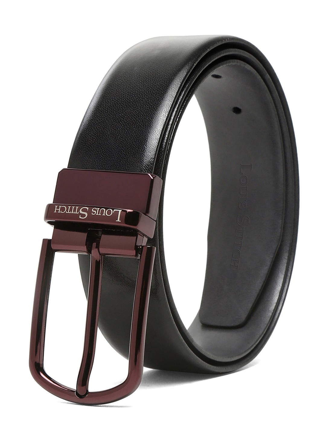 Handcrafted Spanish Leather Reversible Belt For Men