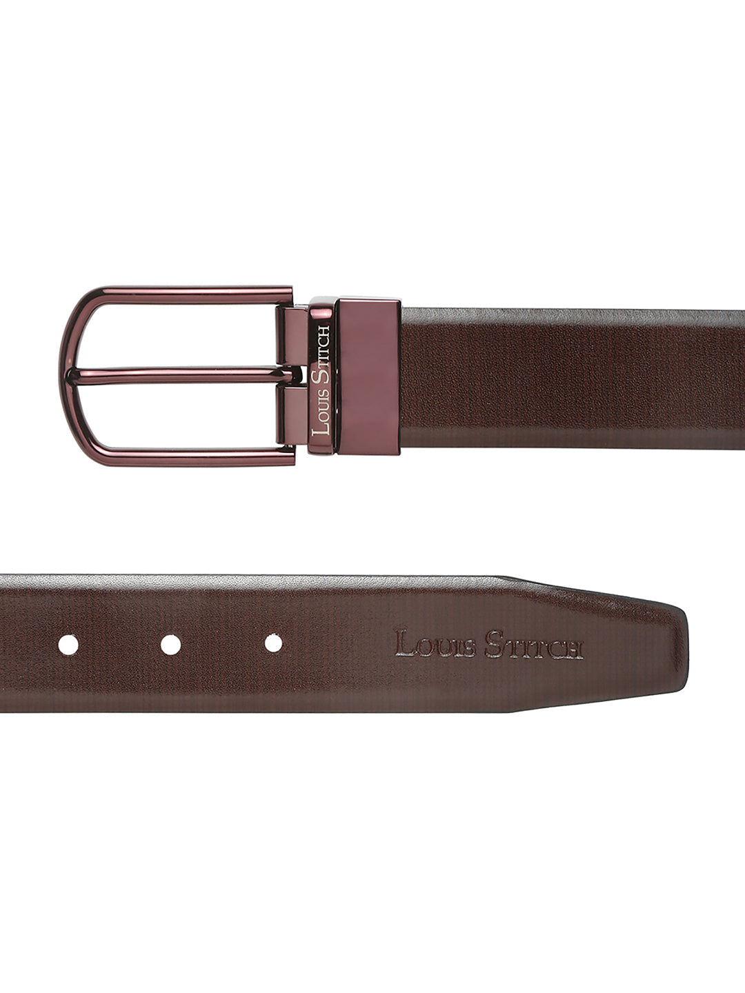 Handcrafted Spanish Leather Reversible Belt For Men