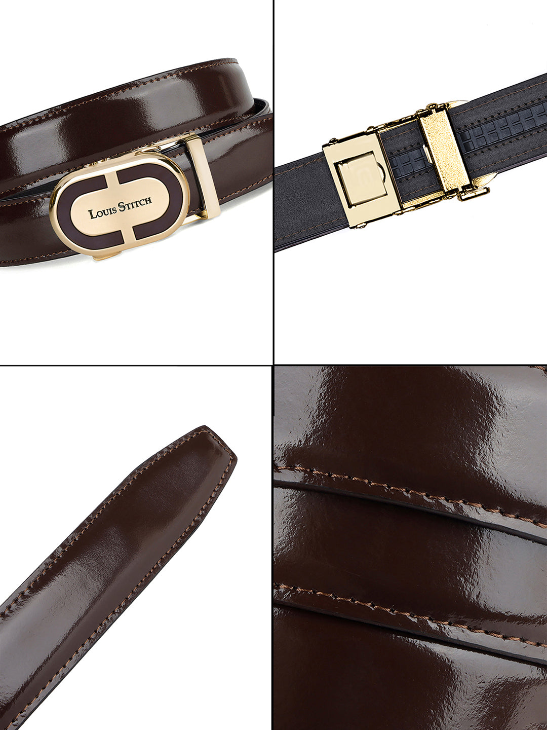 Handcrafted Leather Auto Lock Formal Belt For Men