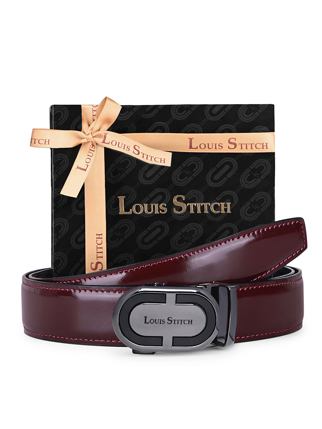 Handcrafted Leather Auto Lock Formal Belt For Men