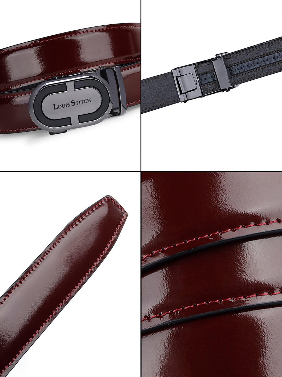 Handcrafted Leather Auto Lock Formal Belt For Men