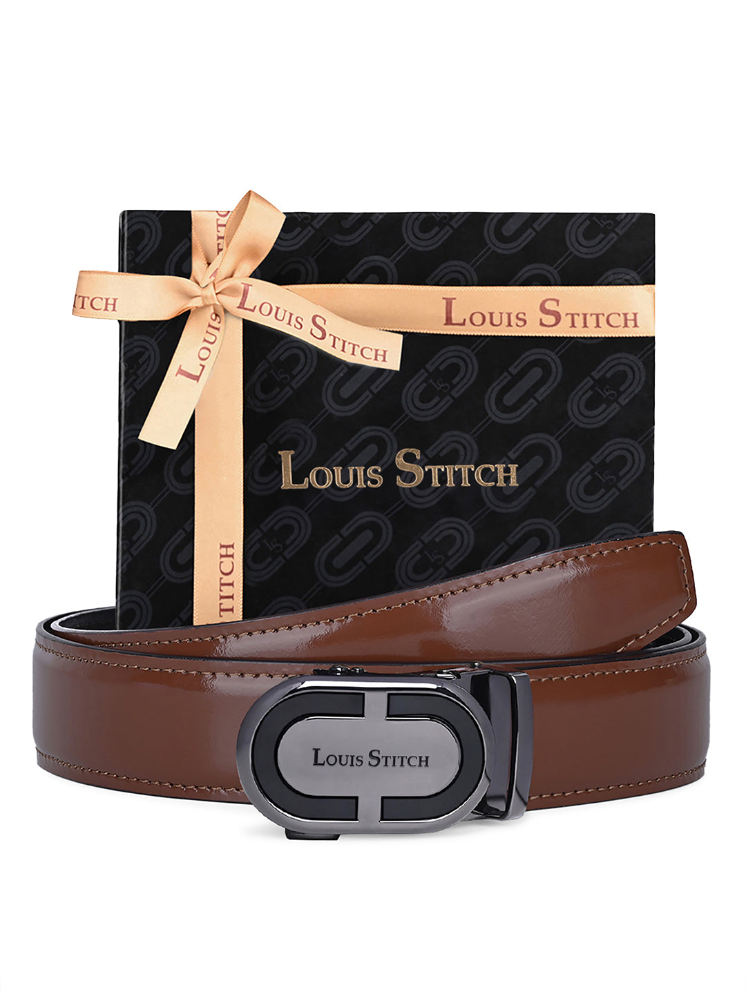 Handcrafted Leather Auto Lock Formal Belt For Men