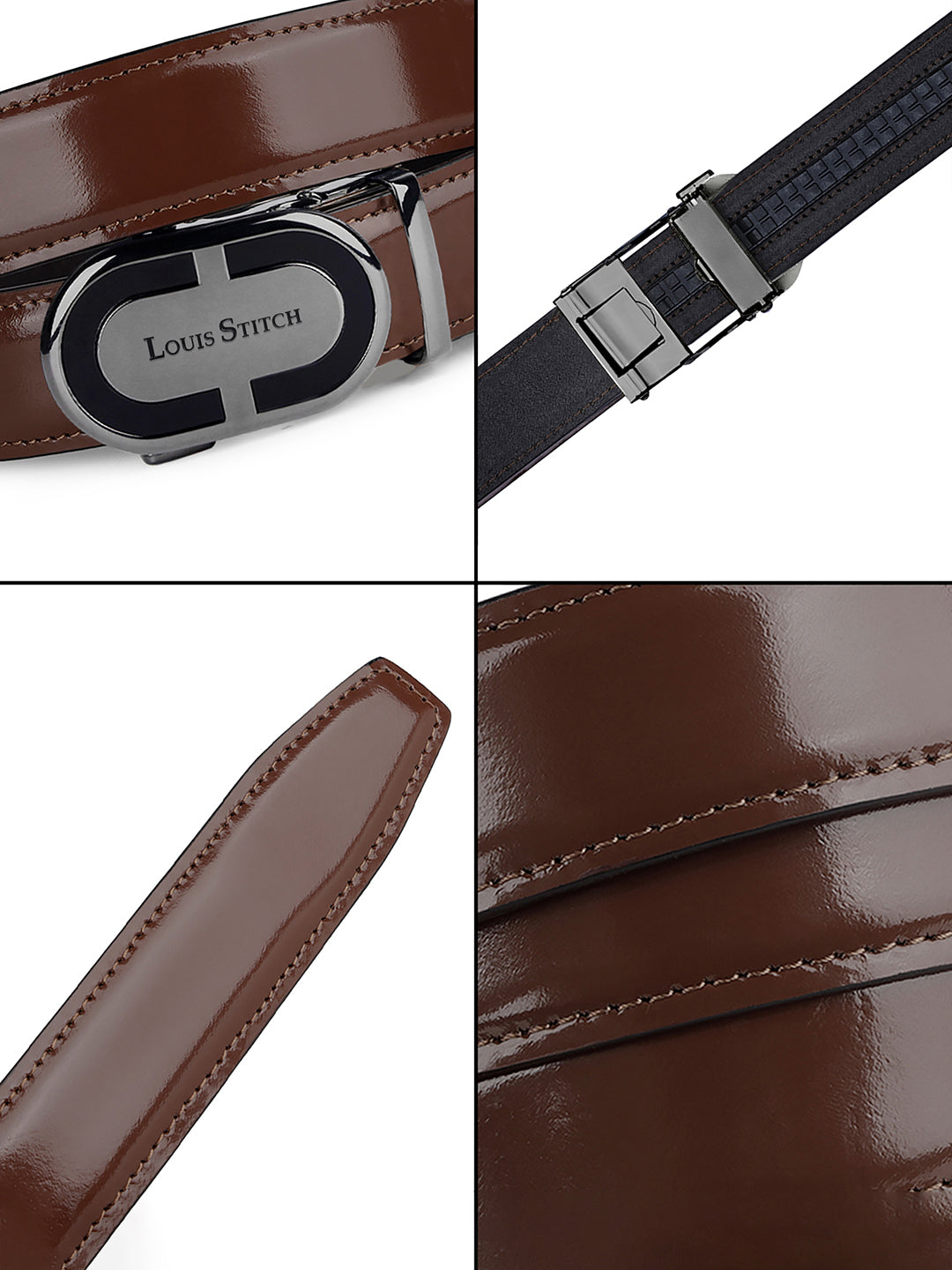 Handcrafted Leather Auto Lock Formal Belt For Men