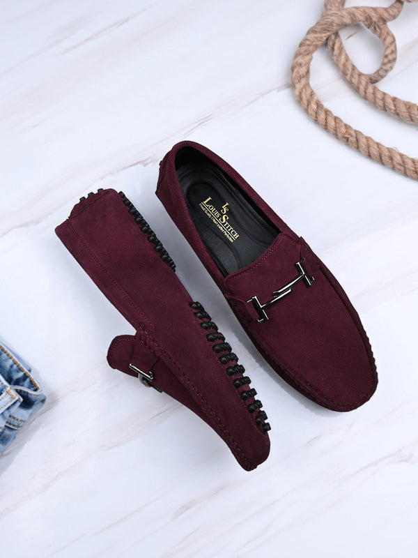 Handmade Italian Suede Leather Penny Loafers