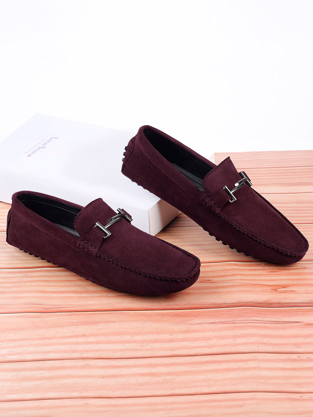 Handmade Italian Suede Leather Penny Loafers