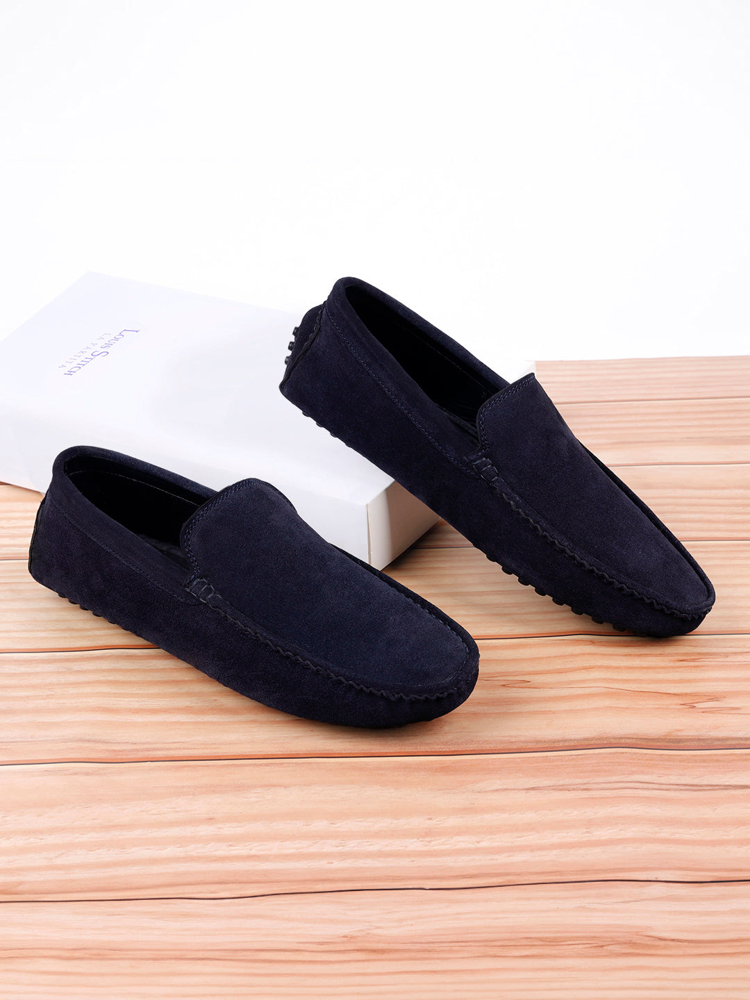 Handmade Italian Suede Leather Penny Loafers