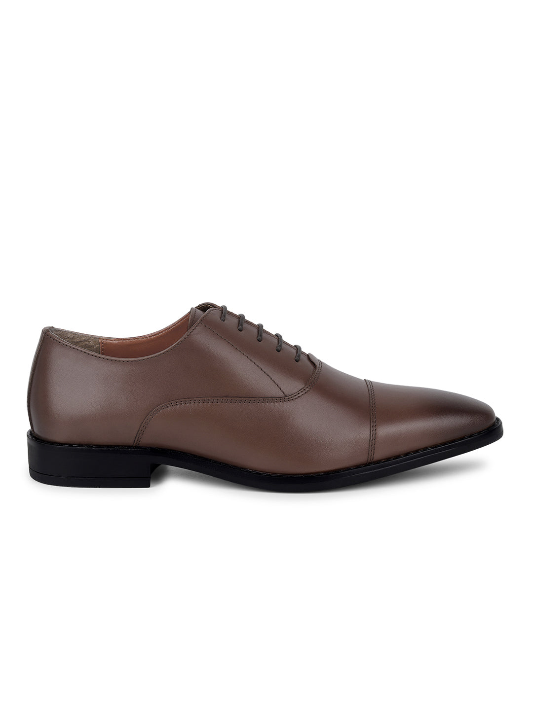 Italian Crust Leather Derby Federal Blue Shoes for Men