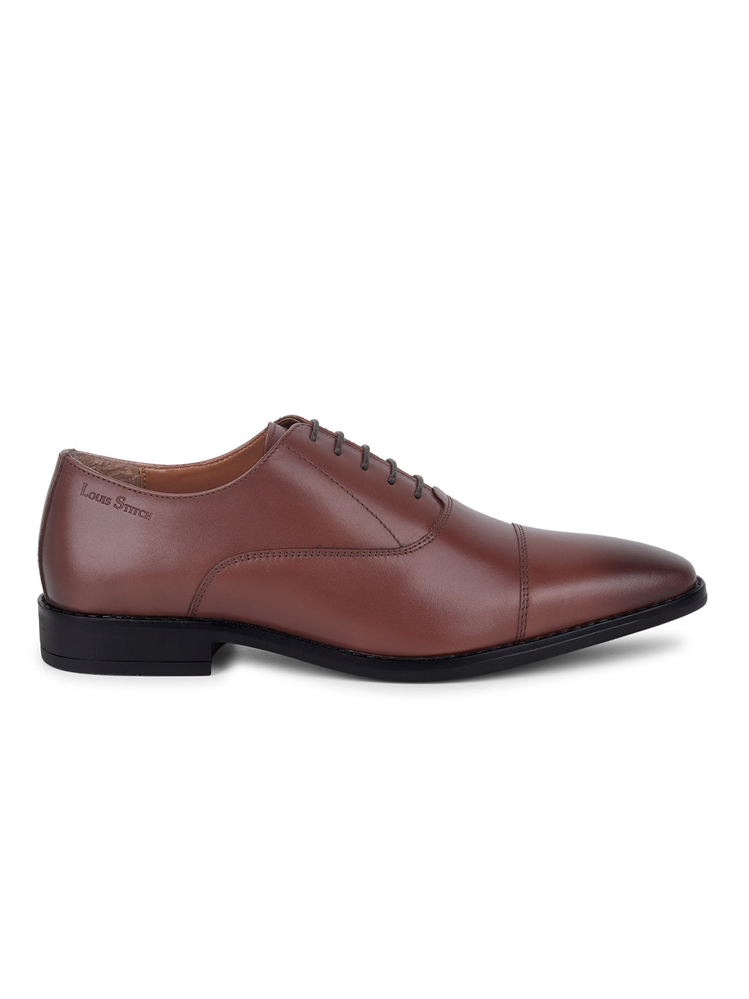 Italian Leather Derby Russet Tan Shoes for Men