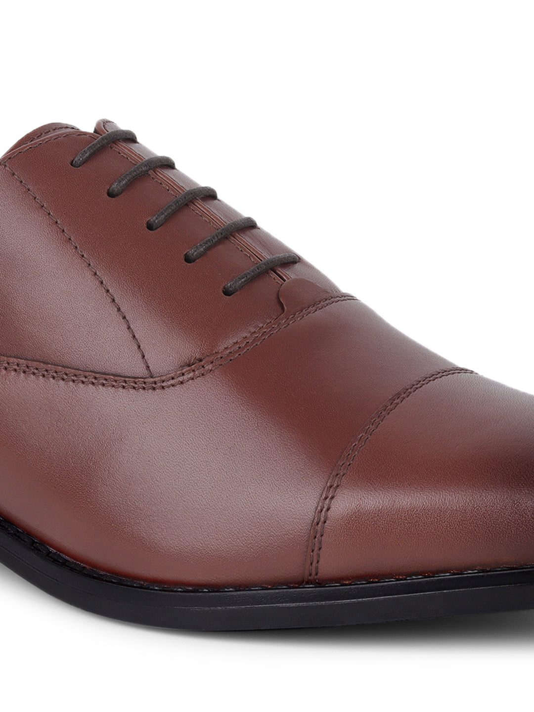 Italian Leather Derby Russet Tan Shoes for Men