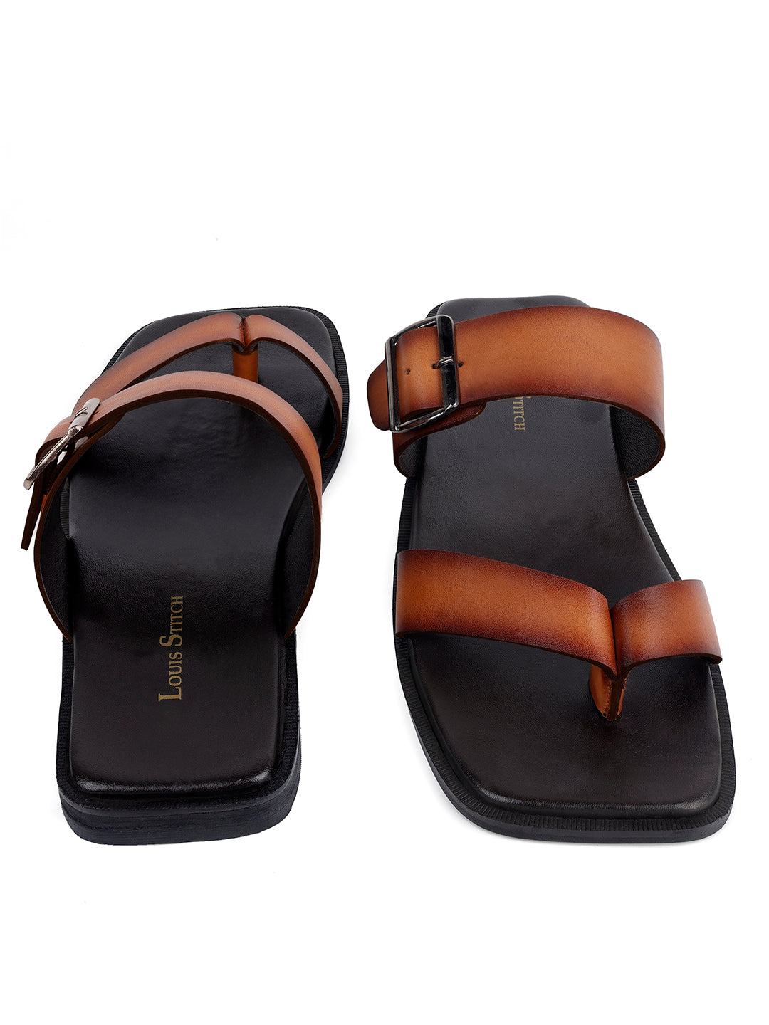 Men's Premium Italian Crust Leather Flip-Flops