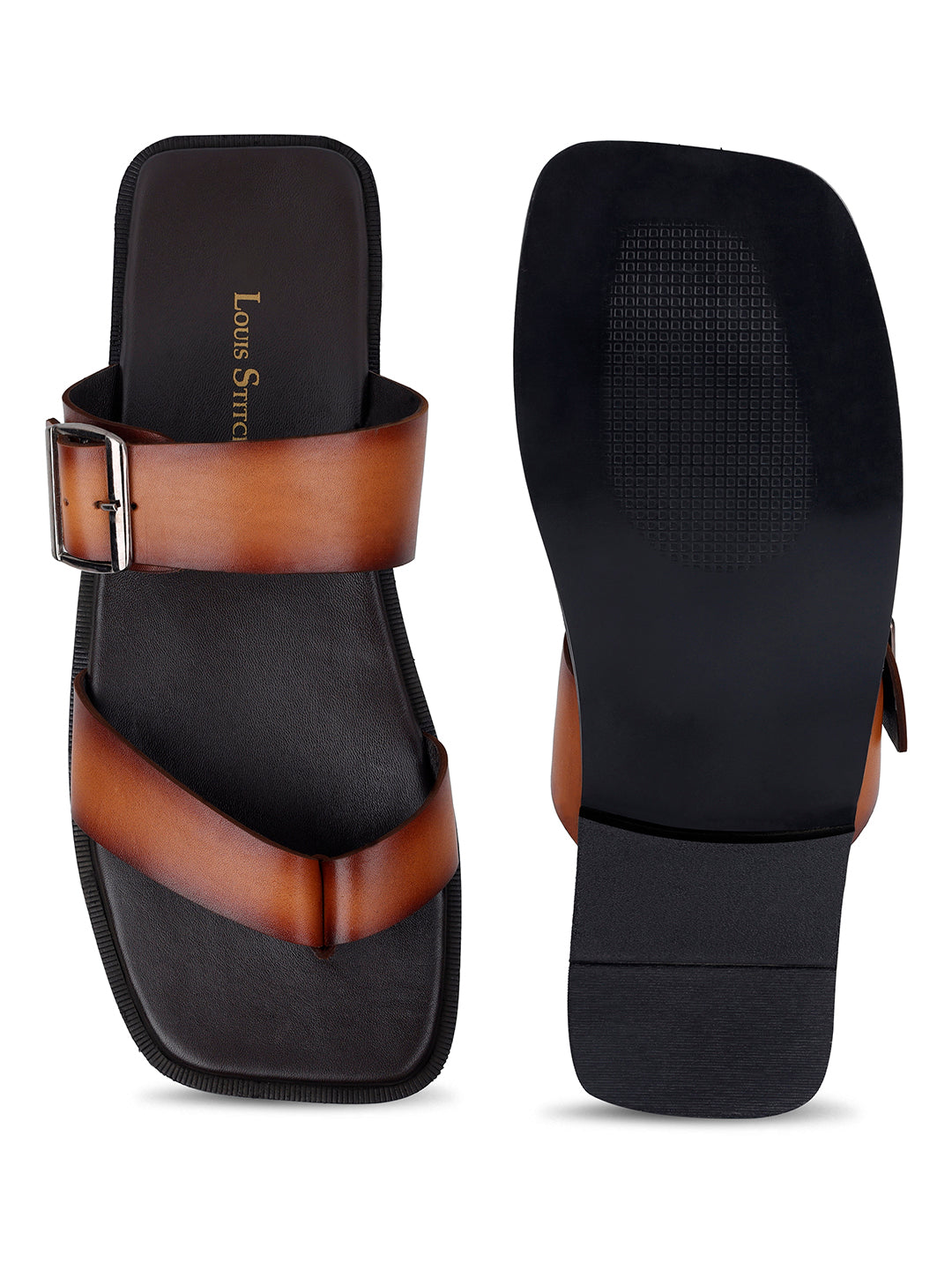 Men's Premium Italian Crust Leather Flip-Flops