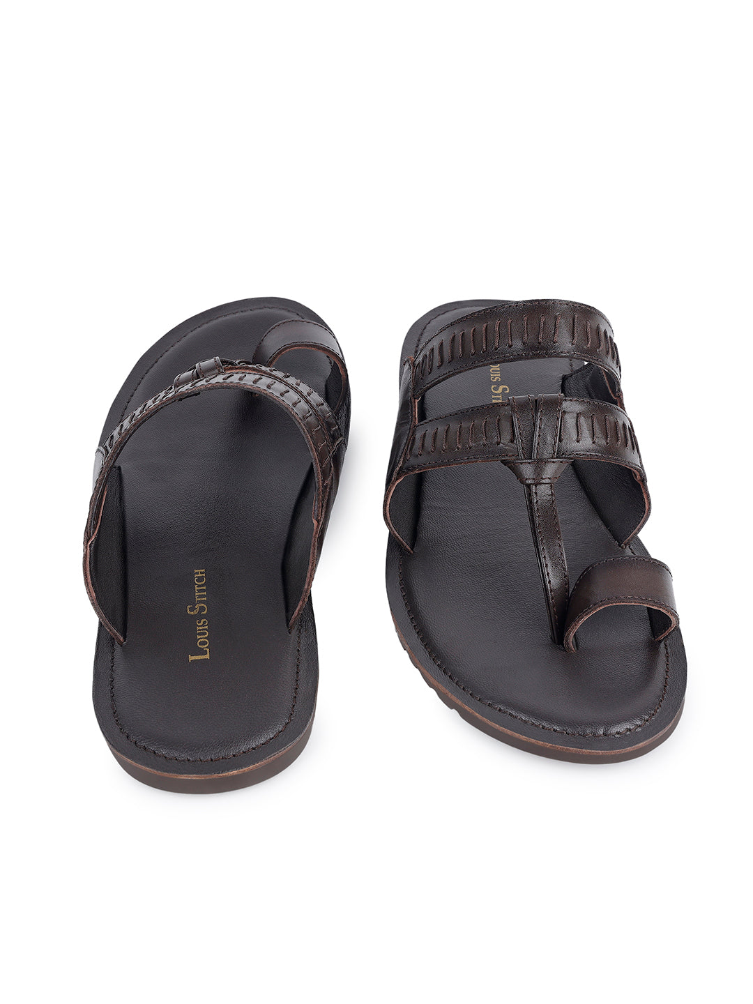 Men's Premium Italian Crust Leather Flip-Flops