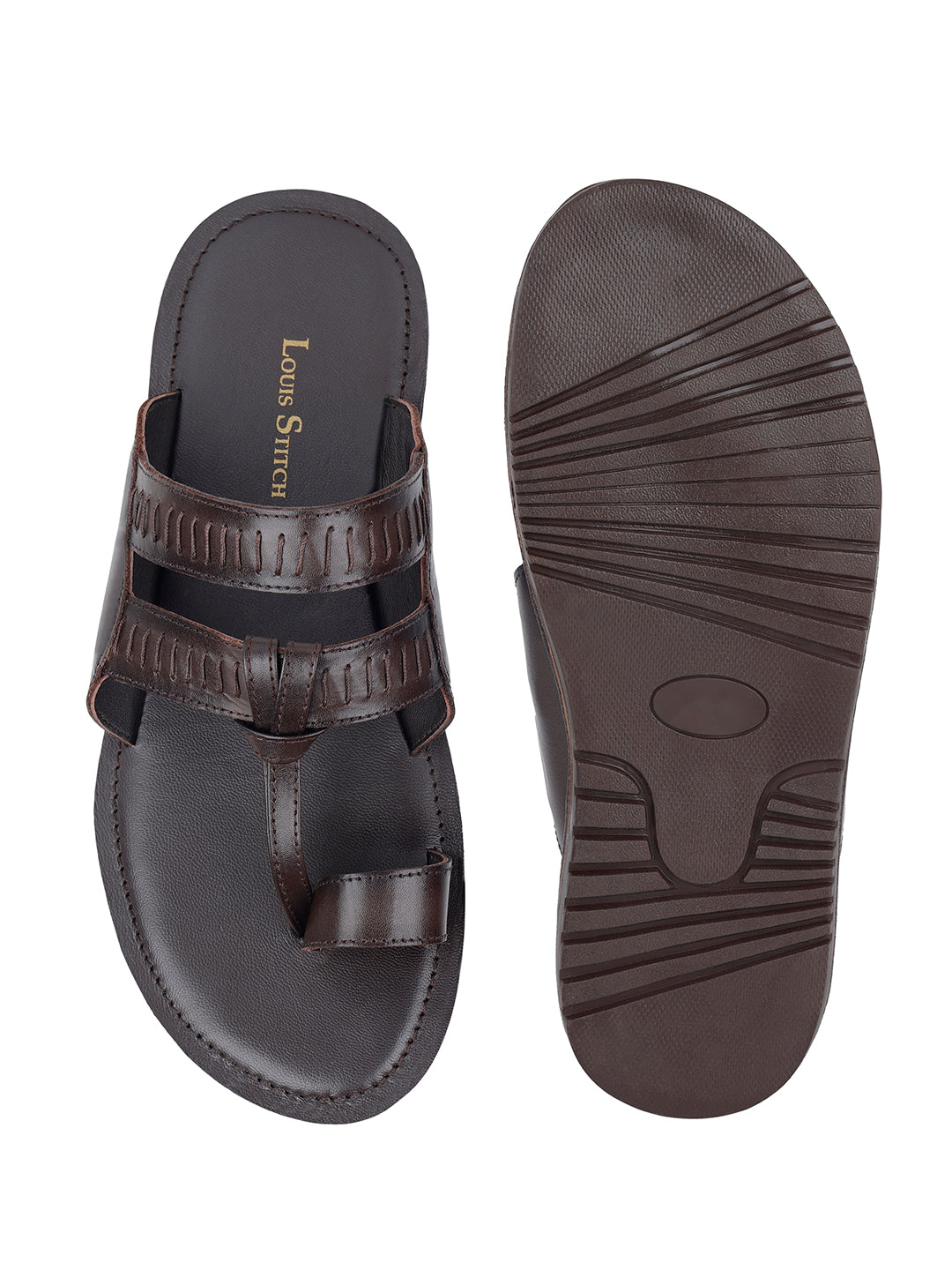 Men's Premium Italian Crust Leather Flip-Flops