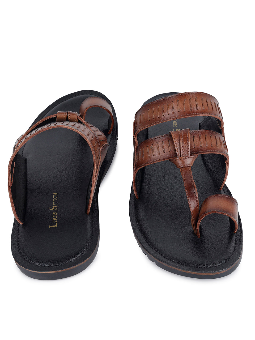 Men's Premium Italian Crust Leather Flip-Flops