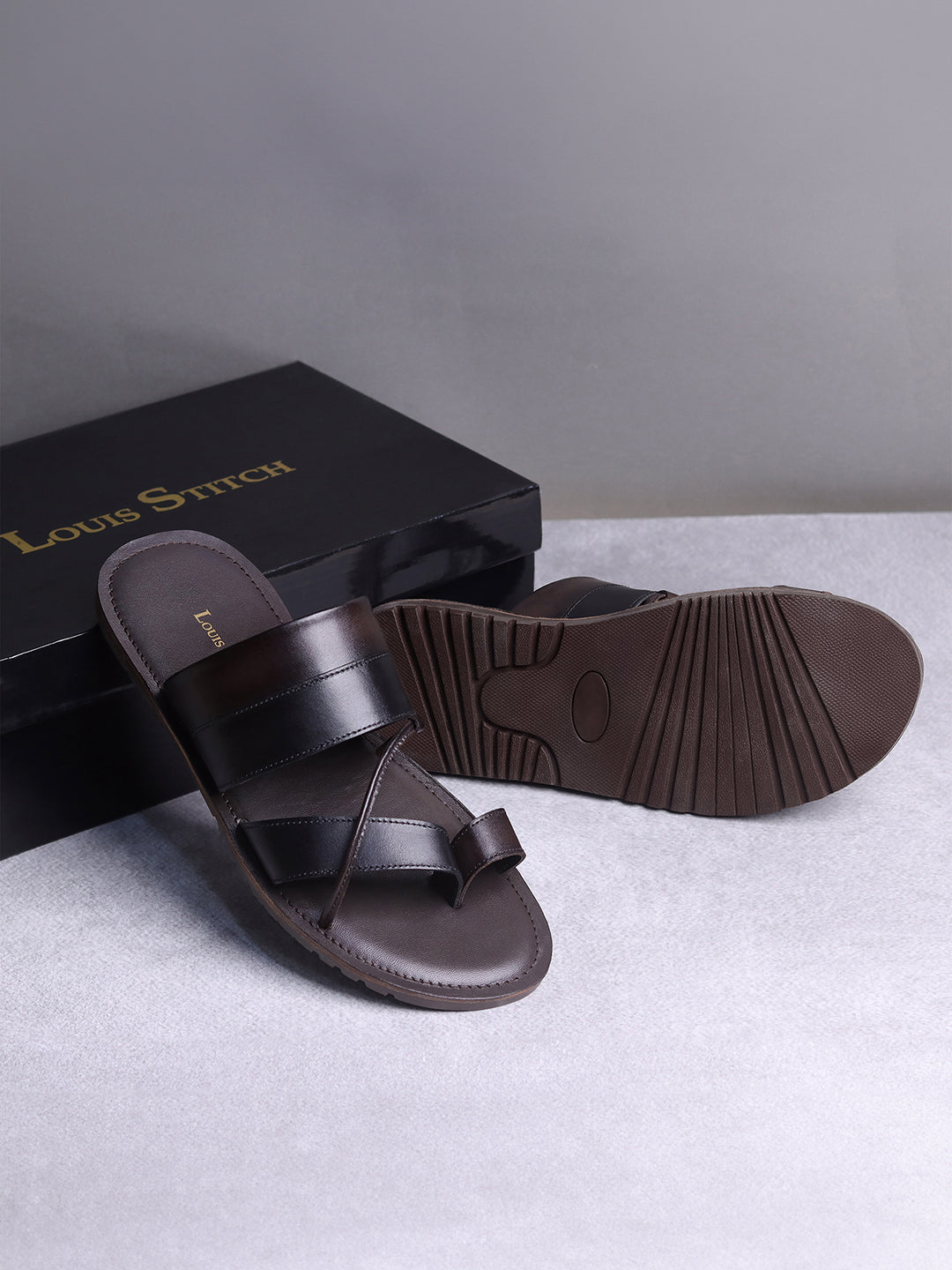 Men's Premium Italian Crust Leather Flip-Flops