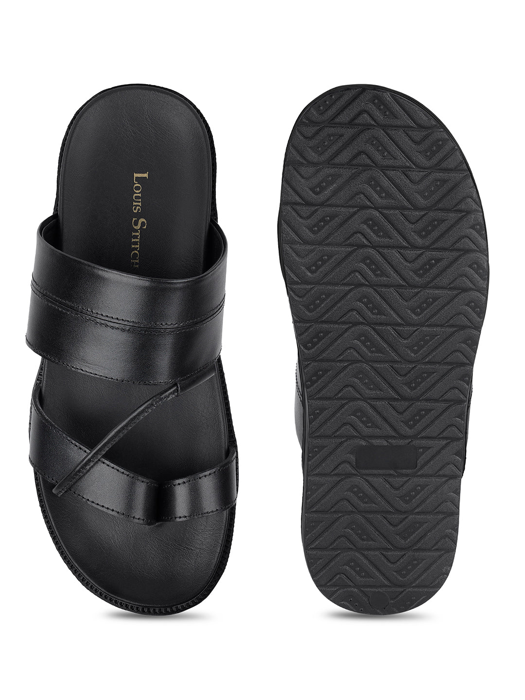 Men's Premium Italian Crust Leather Flip-Flops