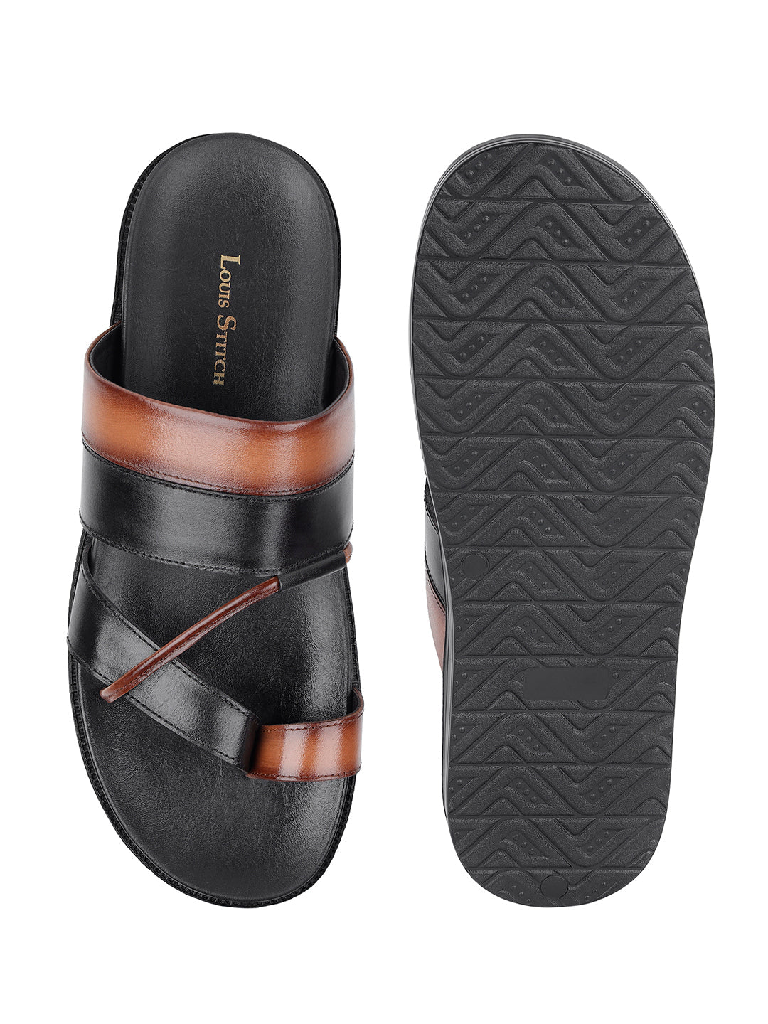 Men's Premium Italian Crust Leather Flip-Flops