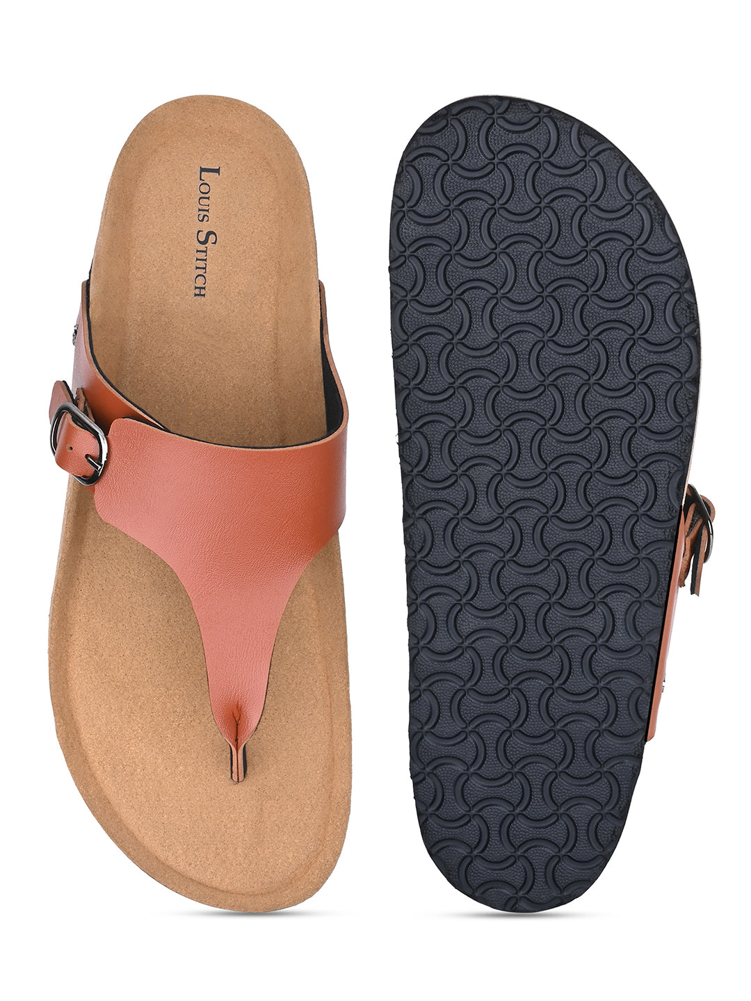 Men's Tan Premium Comfy Flip-Flops for Men