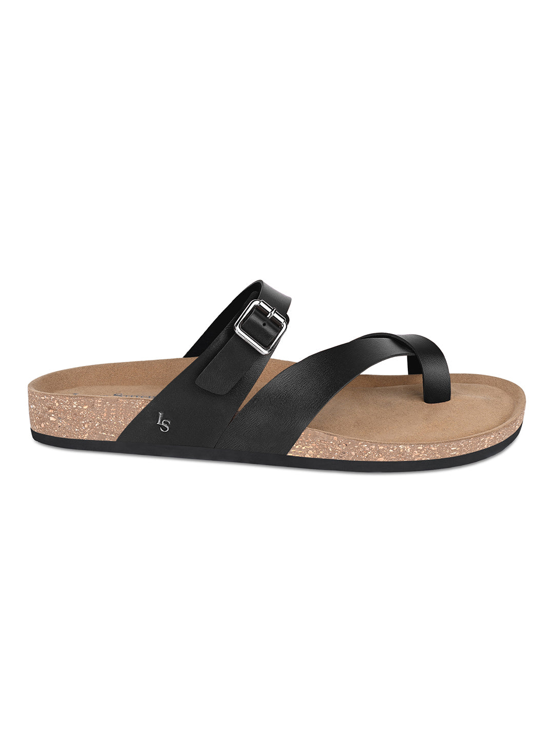 Men's Jet Black Premium Comfy Flip-Flops for Men