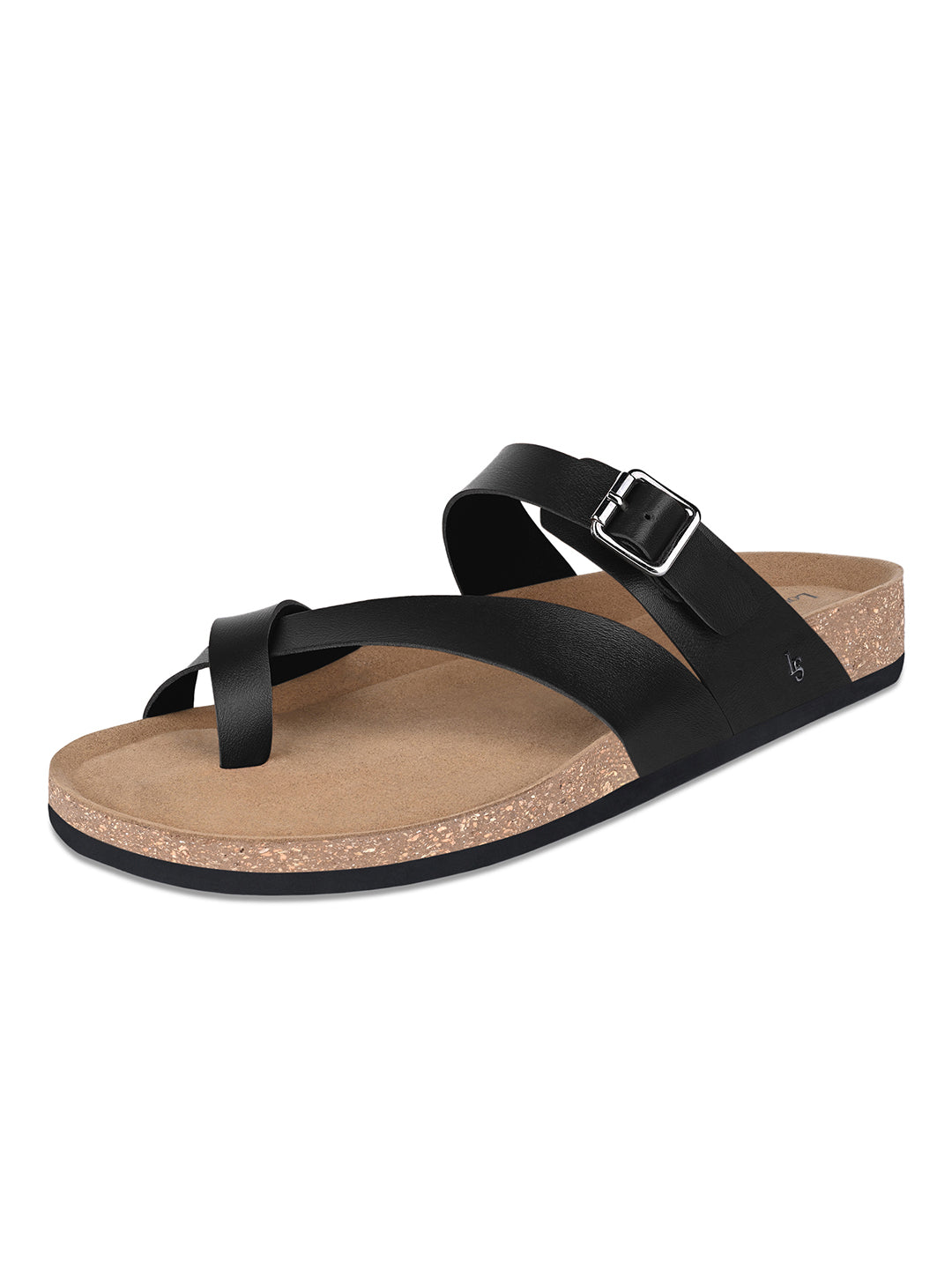 Men's Jet Black Premium Comfy Flip-Flops for Men