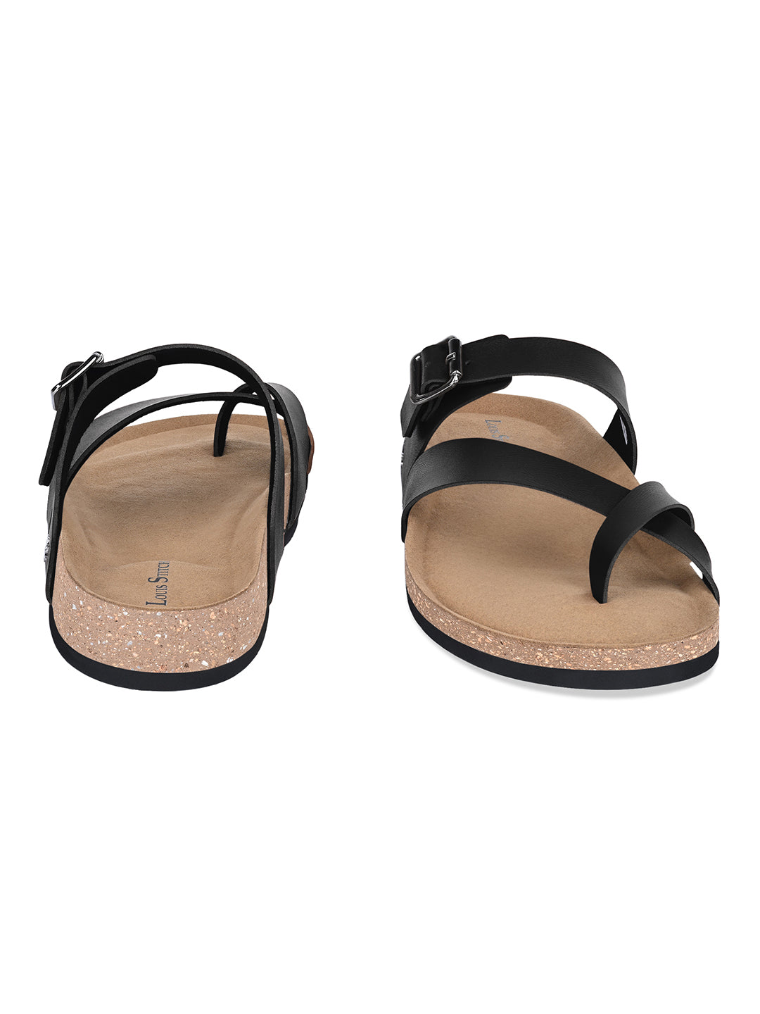 Men's Jet Black Premium Comfy Flip-Flops for Men