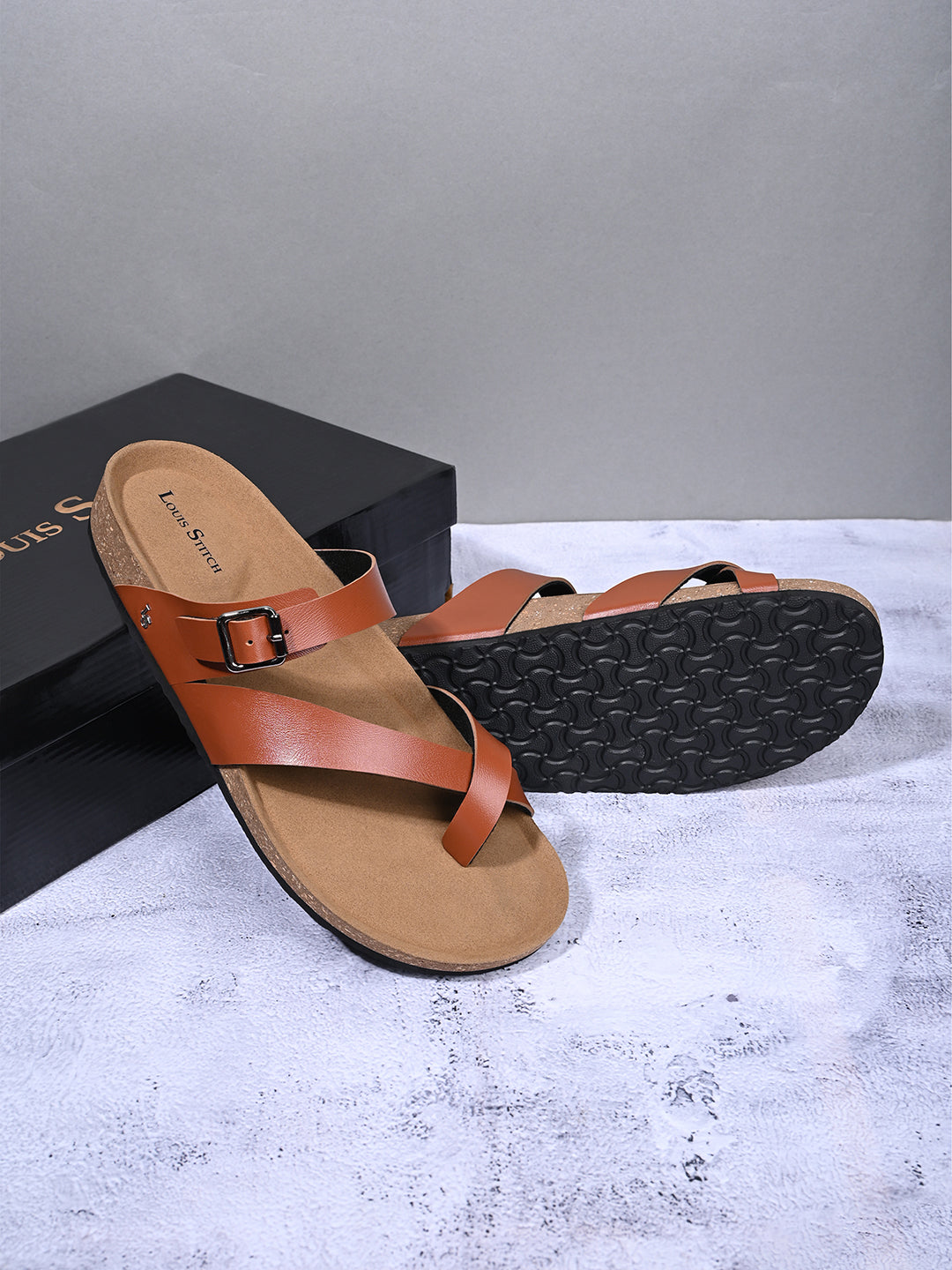 Men's Tan Premium Comfy Flip-Flops for Men