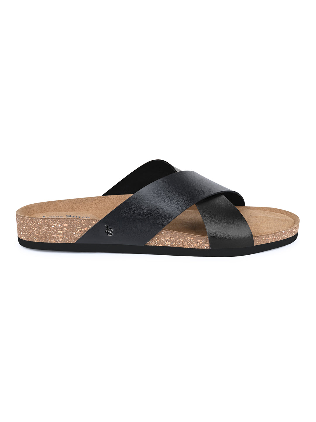 Men's Jet Black Premium Comfy Flip-Flops for Men