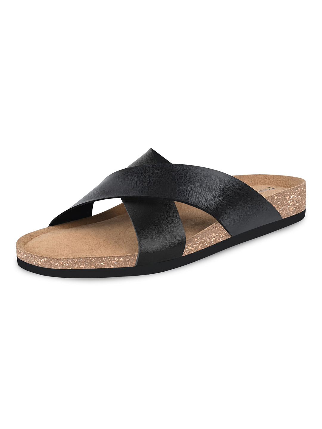 Men's Jet Black Premium Comfy Flip-Flops for Men