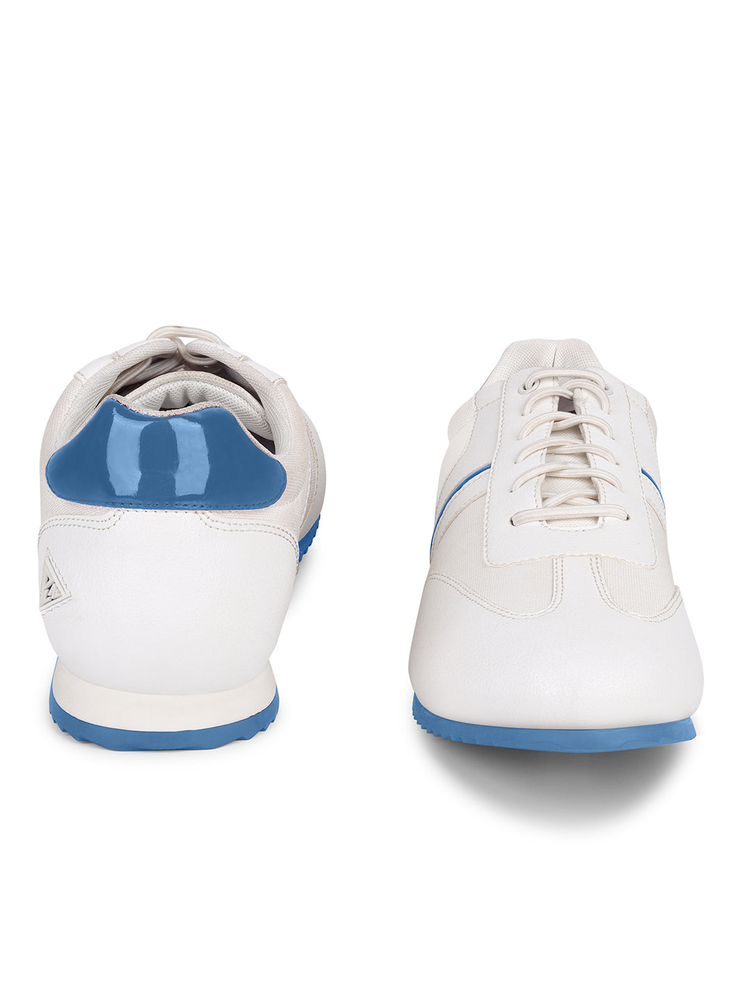 White and Blue Sneakers For Men