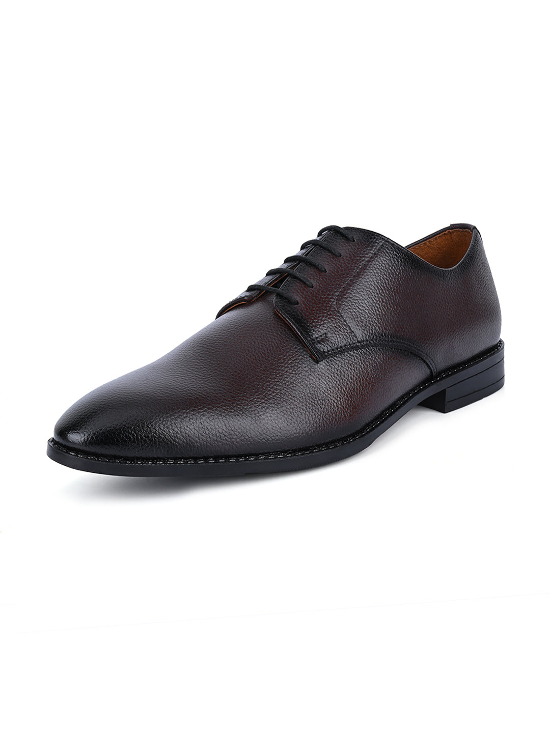 Brunette Brown Derby Lace Up Shoes