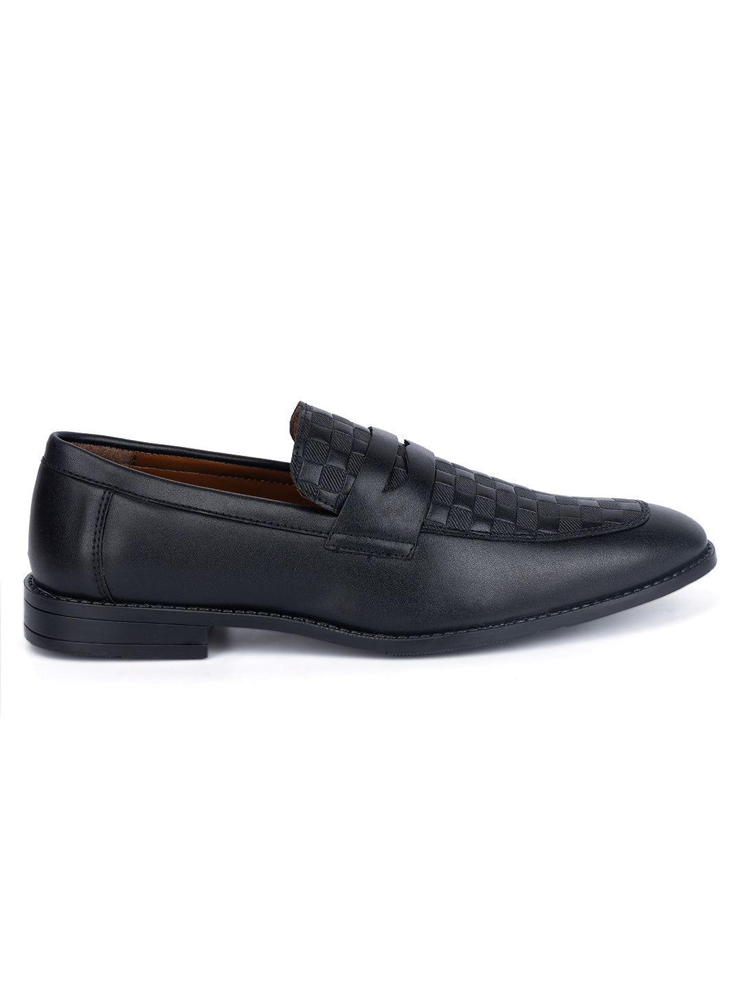 Jet Black Moccasins Slipons for Men