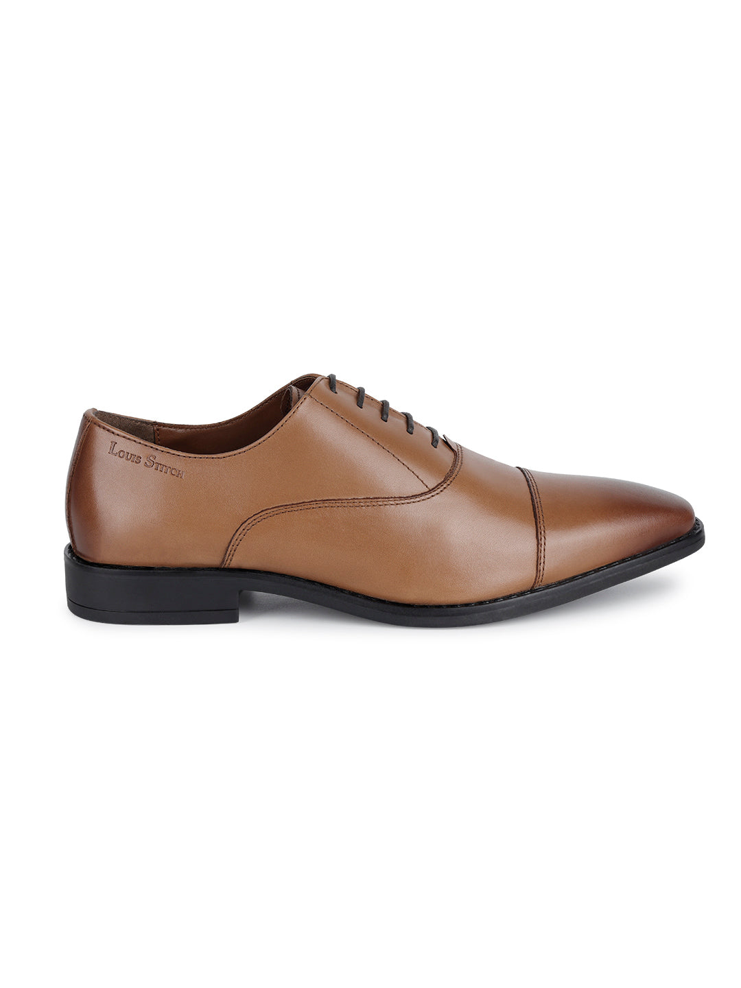 Egyptian Crust Leather Derby British Tan Shoes for Men