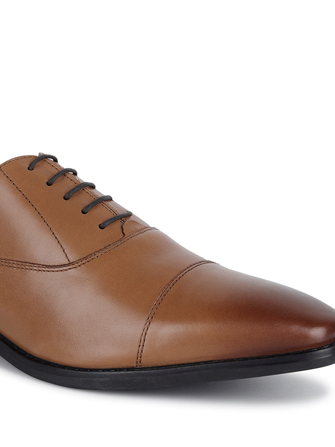 Egyptian Crust Leather Derby British Tan Shoes for Men