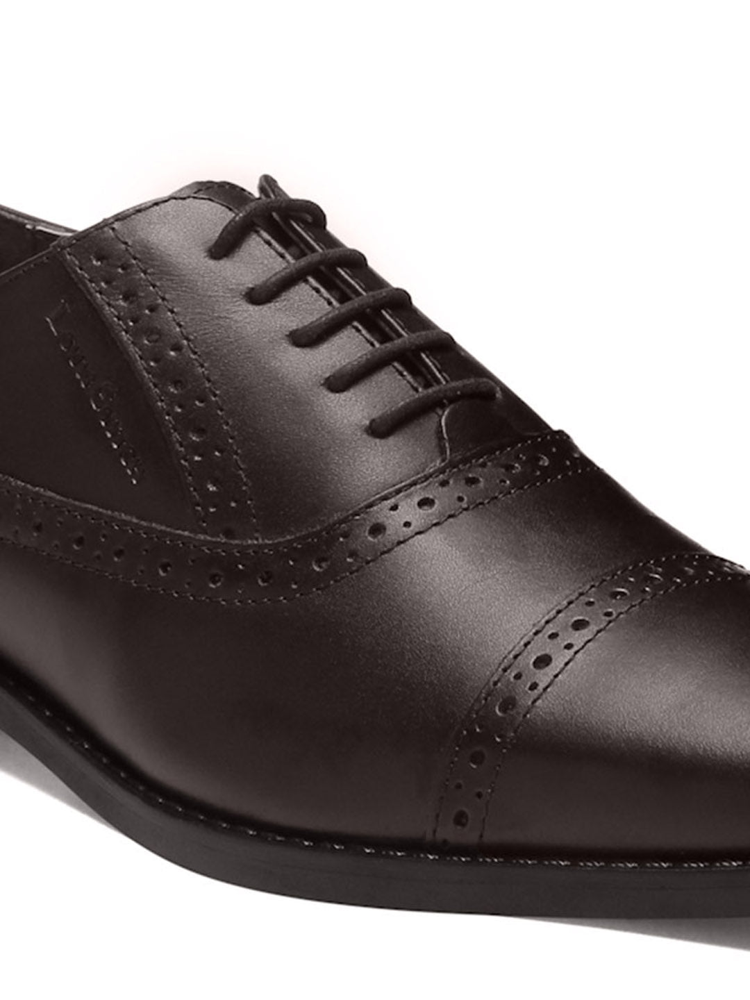 Italian Leather Oxford Brunette Brown Shoes for Men