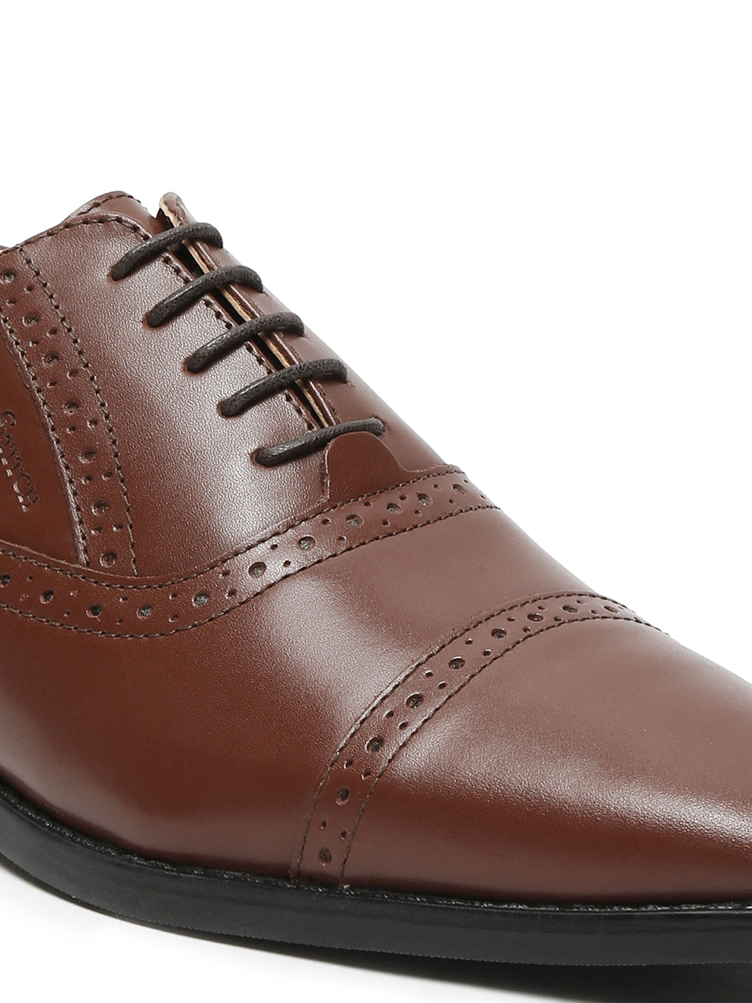 Italian Leather Oxford Russet Tan Shoes for Men