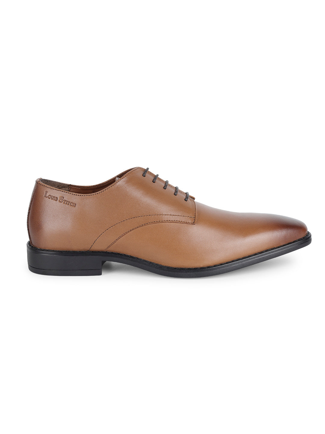 Egyptian Crust Leather Derby British Tan Shoes for Men