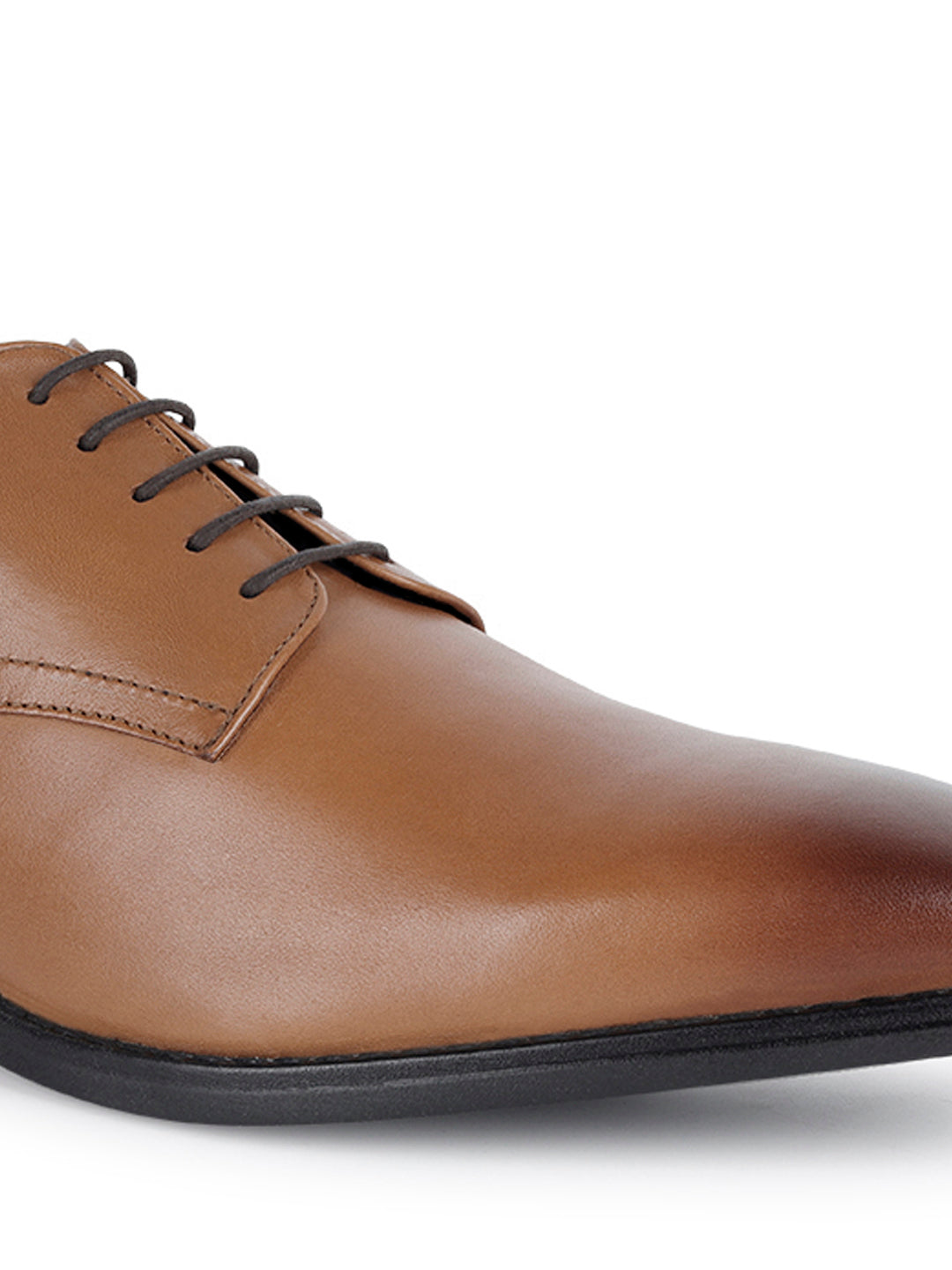 Egyptian Crust Leather Derby British Tan Shoes for Men