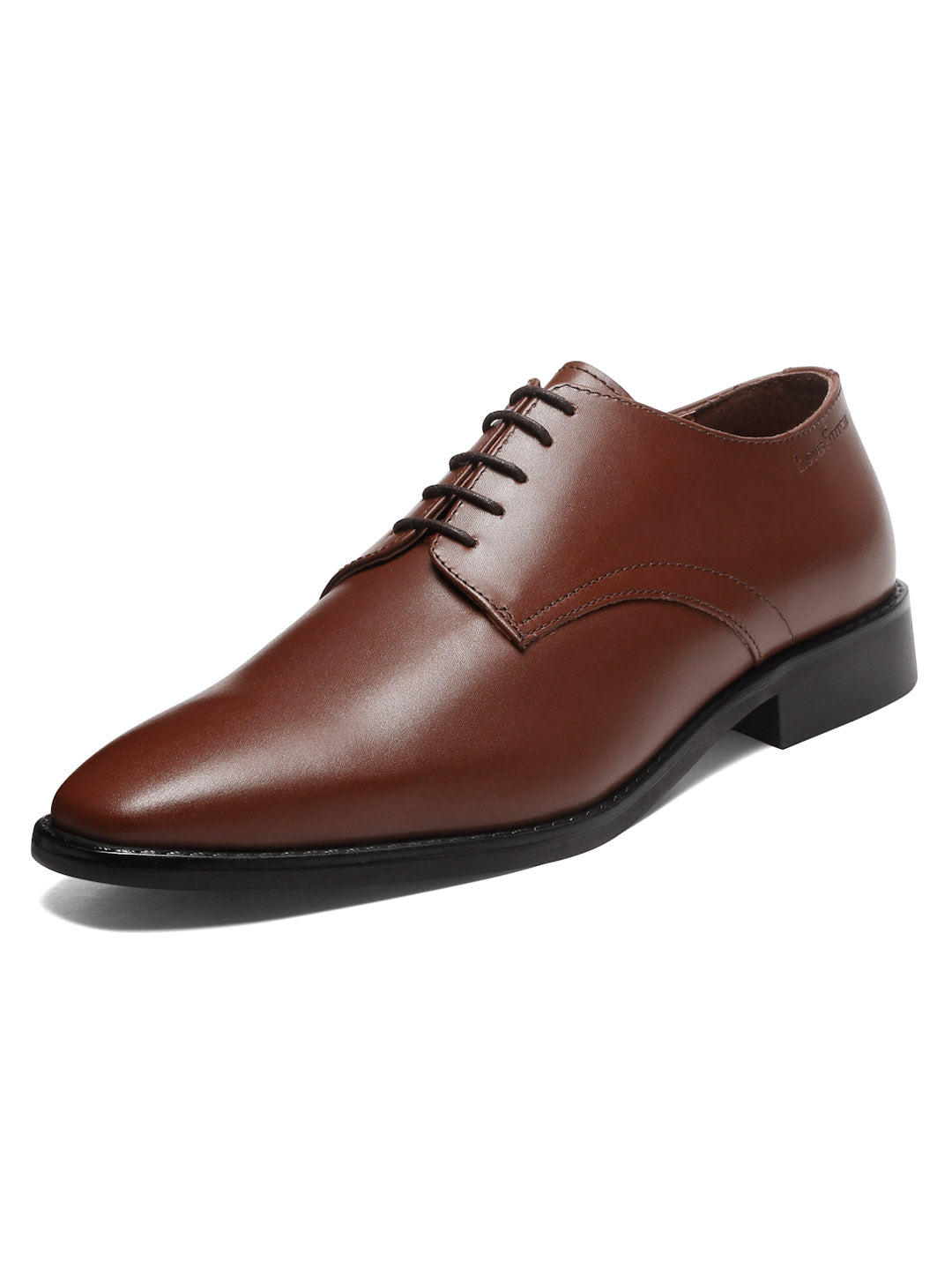 Italian Leather Derby Russet Tan Shoes for Men