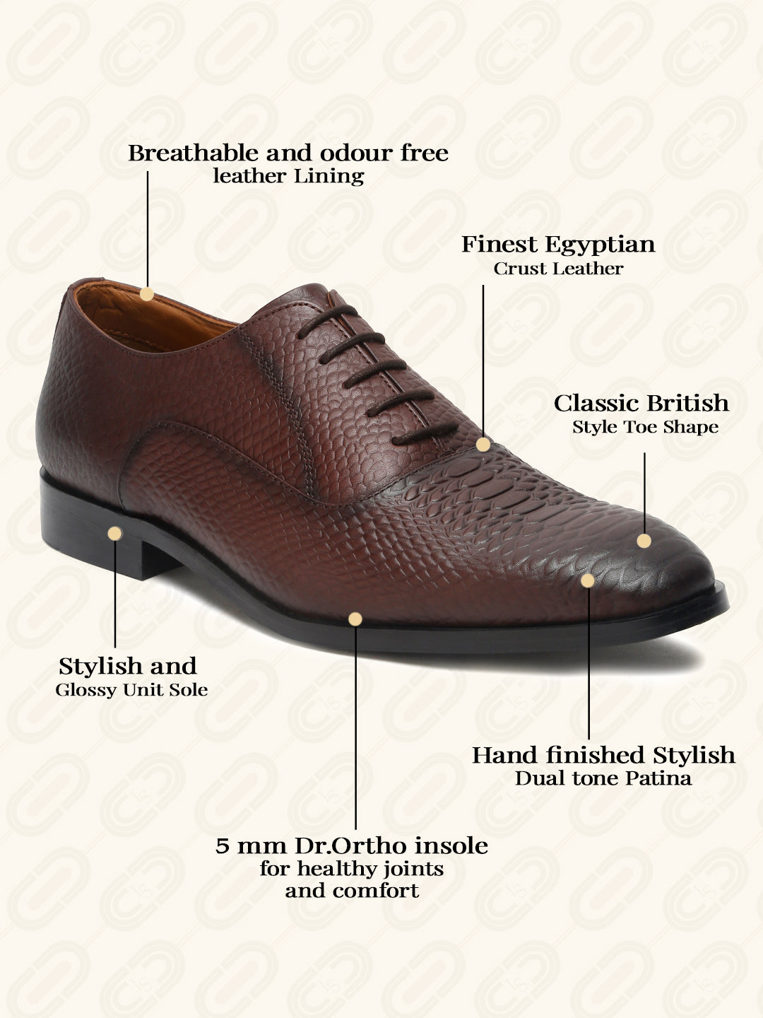 Handmade Premium Italian Leather Derby Shoes