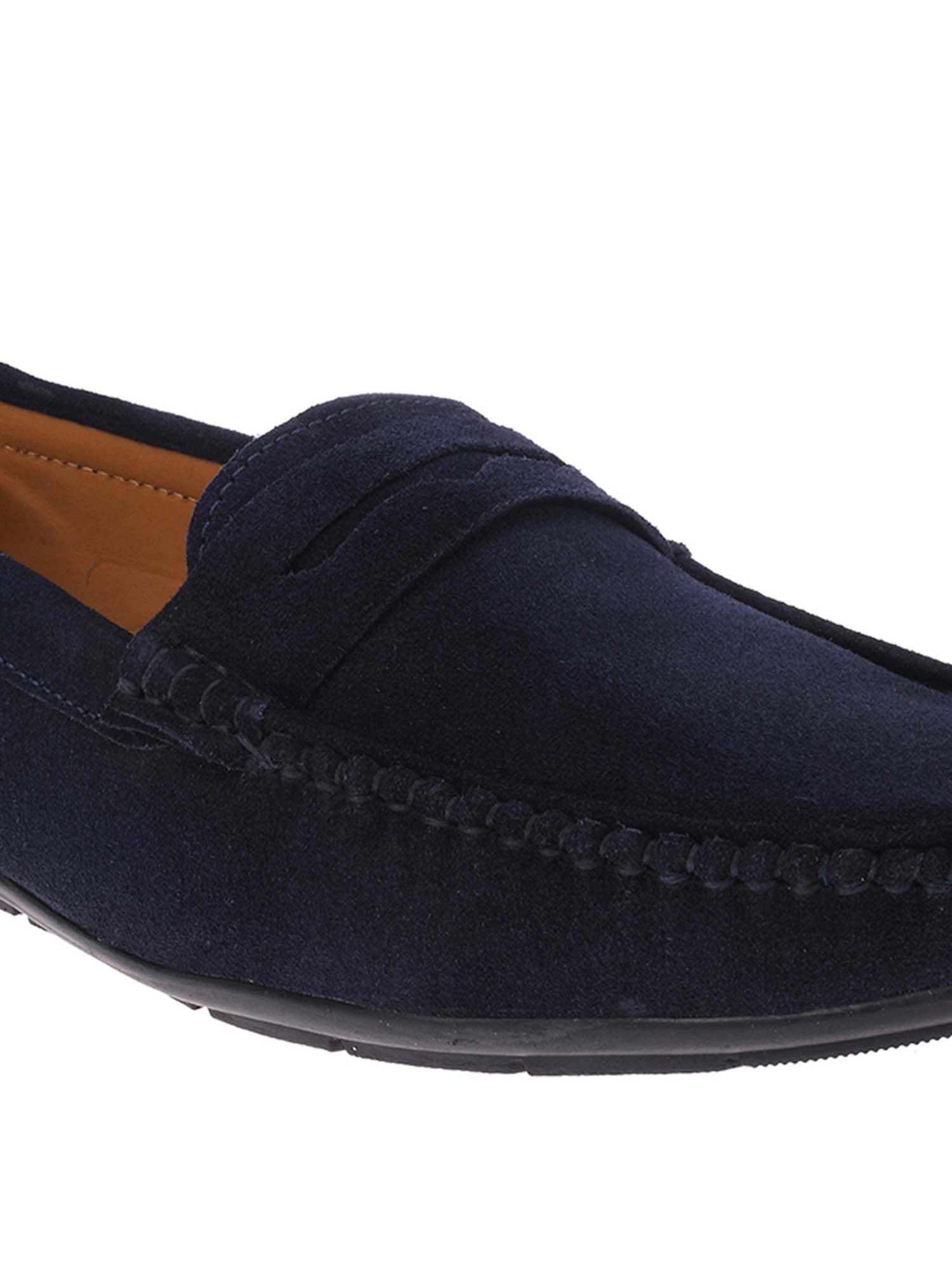 Italian Suede Leather Penny Loafers